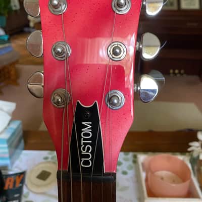 Rare Washburn Custom 'Custom' Shop Factory Gloss Finish/ Red & Pink Hues image 5
