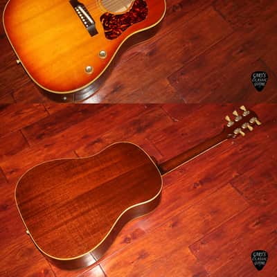 1966 Gibson J-160E, Iced Tea Sunburst image 2