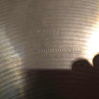 Paiste 20" Formula 602 "Pre-Serial" Medium Ride Cymbal 1959 - 1971 - Traditional image 2