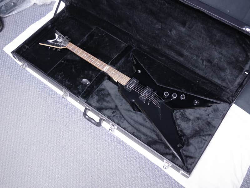 DEAN Razorback DB Dimebag electric GUITAR new w/ Hard Case Classic Black - B stock DIME image 1