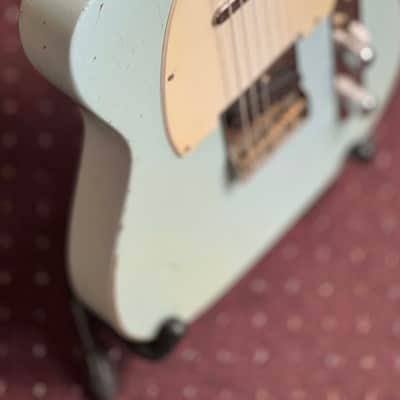 Valkenburg USA SH “Knackered” Sky Blue 2023 – Aged Finish, Handwound Pickups, Boutique Tele Killer image 3
