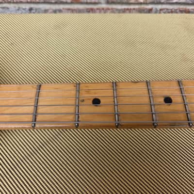 Vintage 1974 Fender Stratocaster Electric Guitar w/ Tweed Hardshell Case! Staggered Pole Pickups, Tuxedo Plastic! image 7