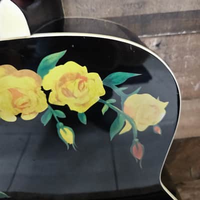 2007 Esteban Spanish Rosas Classical Electronic Acoustic Guitar - Floral image 15