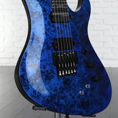 Schecter Avenger FR S Apocalypse Blue Reign 2022 - Blue image 4