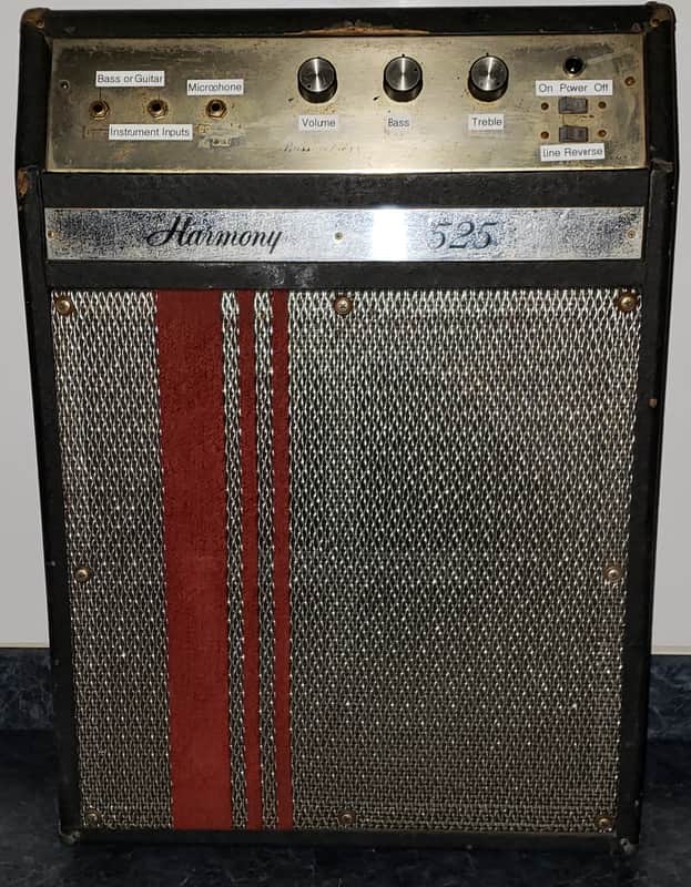 Vintage Harmony 525 Bass Combo Amplifier 1968 USA image 1