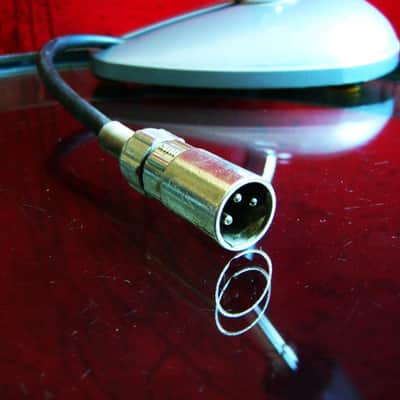 Vintage 1950's Altec 633A dynamic microphone "Salt Shaker" w period stand & cable High Z PROP 8 image 15