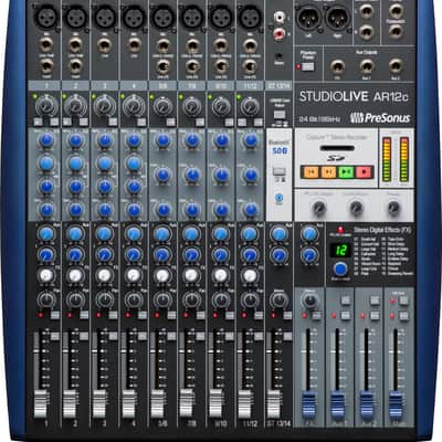 PreSonus StudioLive AR12c Analog Mixer Blue image 1