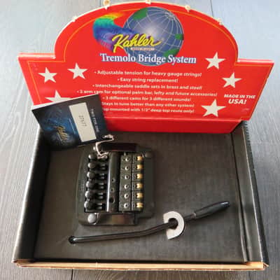Kahler 7300 Flat Mount Hybrid Tremolo System Black New image 2