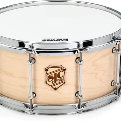 SJC Custom Drums Tour Series Snare Drum - 6.5 x 14-inch - Natural image 1