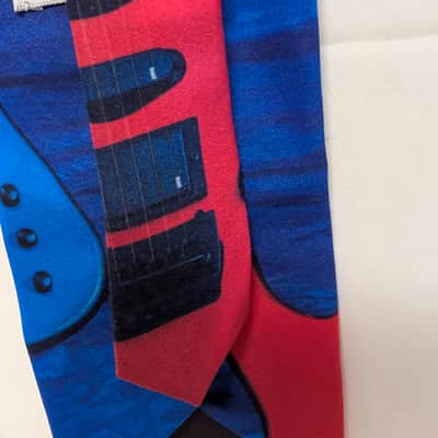 *vintage 1994* Ralph Marlin NECKTIE (80's Hard Rock/Metal) Guitar & Bass Graphic MADE IN USA! image 10