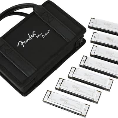 Fender Blues Deluxe Harmonica, Pack of 7 image 1