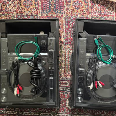 Two (2) Pioneer CDJ-2000 NXS w/ DeckSavers + Flight Cases image 3