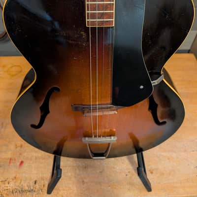 1951 Gibson TG-50 Tenor Archtop Acoustic Guitar Sunburst NO Repairs W/Case image 6