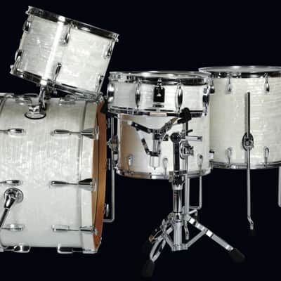 Buddy Rich Drum Co. - David Frangioni Collection, Buddy Rich Classic 5-Piece Kit, 24", 16", 16", 13", 5x14" - White Marine Pearl image 9
