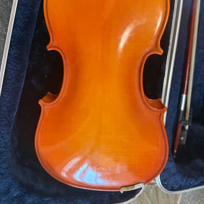 15" viola with case and bow. Made in Romania image 7
