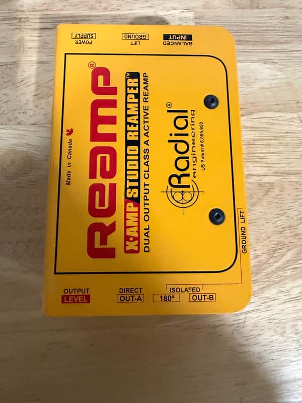 Radial X-Amp Studio Reamper 2010s - Yellow image 1