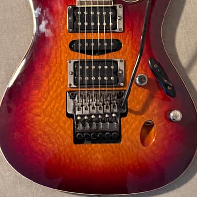 Ibanez S6570SK-STB Prestige with Ebony Fretboard 2019 - Present - Sunset Burst image 4