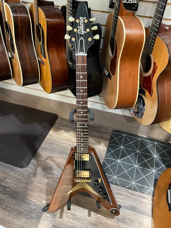 Gibson custom shop 1958 mahogany flying v walnut 58 reissue image 1