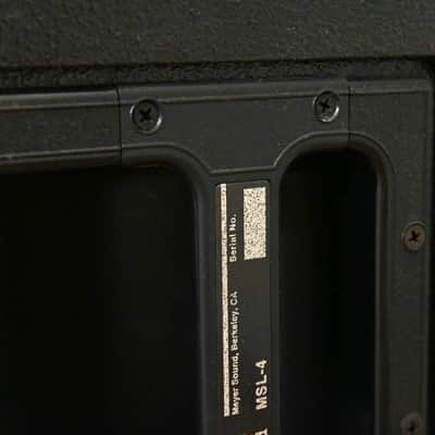 Meyer Sound MSL-4 Self-Powered Reinforcement Loudspeaker CG01VX7 *ASK FOR SHIPPING* image 4