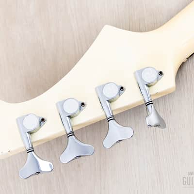 1985 B.C. Rich Warlock Bass NJ Series White Nikki Sixx w/ Active Preamp, Japan image 5