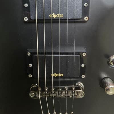 Schecter Demon-6 2014 - 2017 - Aged Black Satin with Hard Case image 6