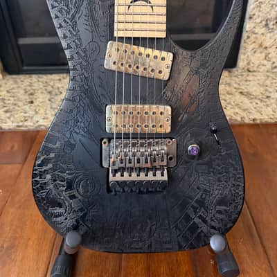 Dean  RC7X Lazer [Rustey Cooley Signature 7 String #30 Of 150] Discontinued 2013 Laser Inscribed - Geiger Inspired image 2