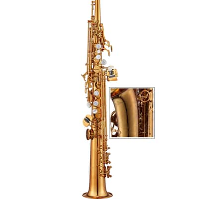 Antigua Winds ProOne SS6200 Bb Professional Soprano Saxophone - Amber image 1