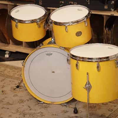Gretsch 12/13/16/22" Drum Set - 1970s Yellow Lacquer image 15