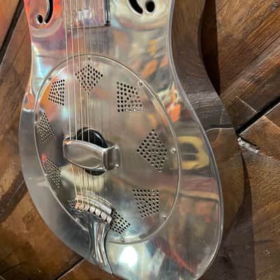 2018 National NRP Steel 12 Fret Single Cone Resonator with National Slimline Pickup image 4