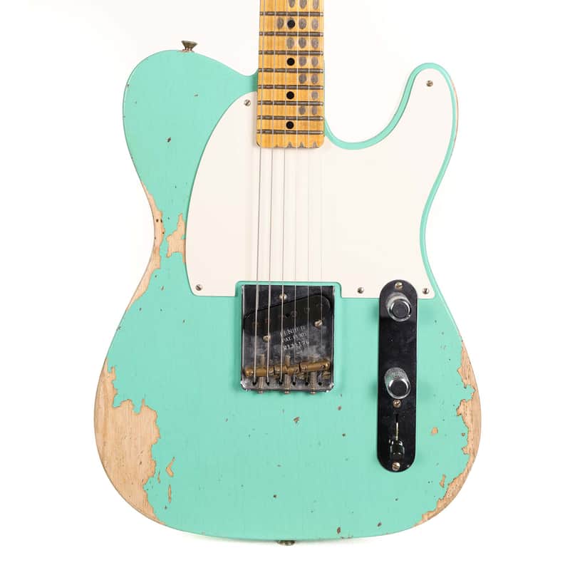 Fender Custom Shop Reverse Esquire Heavy Relic Faded Aged Seafoam Green 2023