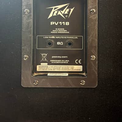 Peavey PV 118 Subwoofer 2010s - Black image 2