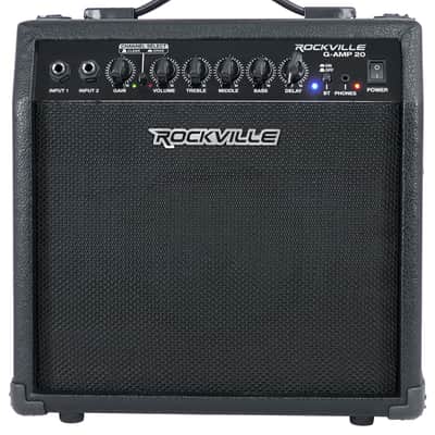 Rockville G-AMP 20 Watt Guitar Amplifier Combo Amp Bluetooth/Delay + Headphones image 13