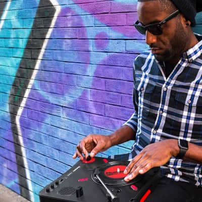 Numark PT01 Scratch Portable DJ Turntable w USB & Built in Scratch-Switch image 5