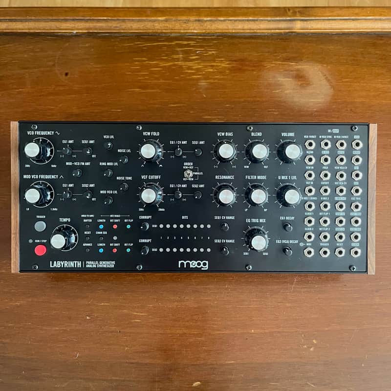Moog Labyrinth Parallel Generative Synthesizer 2024 - Present - Black with Wood Sides image 1