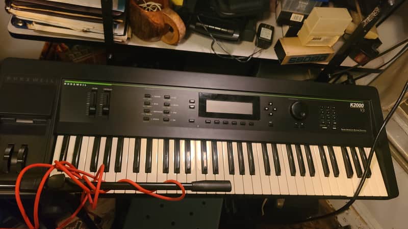 Kurzweil K2000 61-Key Digital Workstation Synthesizer 1990s - Black image 1