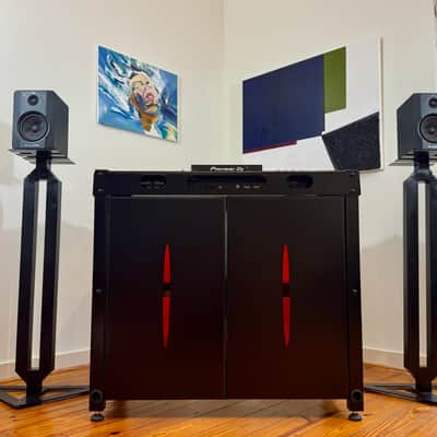 Apache DJ Controller Booth Speaker Mounts, CDJ Rack and Wheels image 17