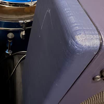 Supro 1822R Delta King 12 15-Watt 1x12" Guitar Combo 2021 - Present - Navy Blue / Black Stripes image 3