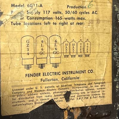 1963 Fender Vibrolux 6G11 Brownface 30-Watt 1x12" Guitar Combo image 13