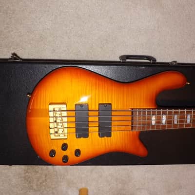 Early version Spector Euro 5 LX bass guitar flamed maple 5 string made in Czech Republic Make Offer! image 15