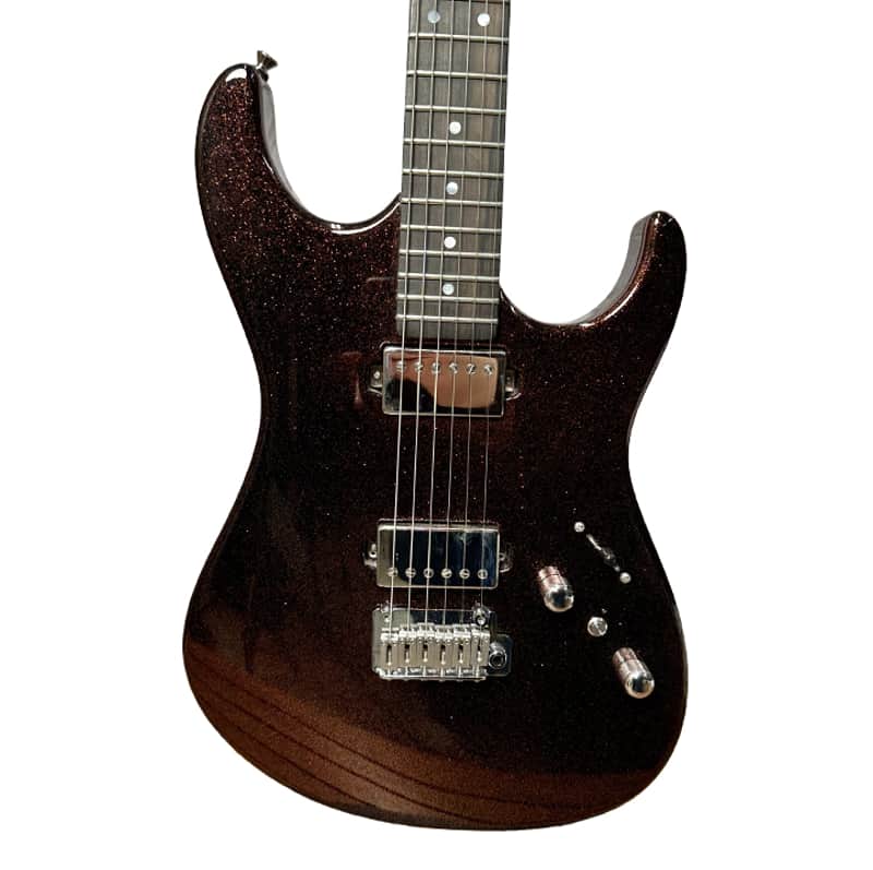 Tagima Stella H2 - Black Orange Sparkle with Case image 1