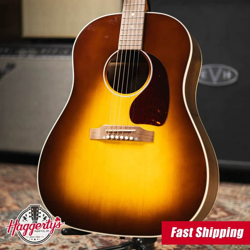 Gibson J-45 Studio Walnut Acoustic/Electric Guitar - Walnut Burst with Hardshell Case