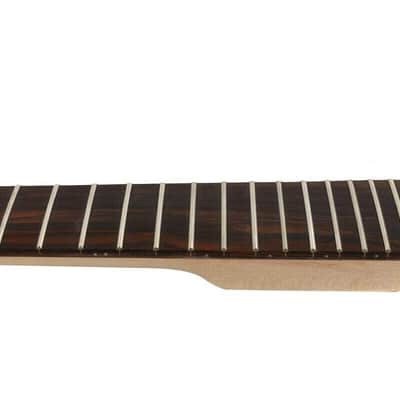 Maple guitar Neck 22Fret 24.75inch Rosewood Fretboard Paddle Headstock image 5