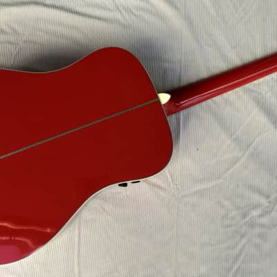 Fender FSR Paramount PM-1E Deluxe Limited Edition * fine and rare all solid Dreadnought guitar * sounds/plays/looks really great! Fiesta red finish is outstanding * comes with original Fender hard shell case * image 8