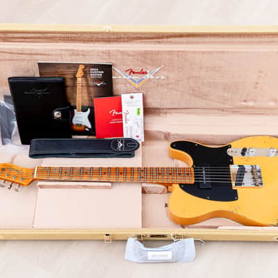 2023 Fender Custom Shop 1952 Telecaster Streamlined U Heavy Relic Butterscotch Blonde w/ P-90, Case, CoA, Lightweight Ash image 17