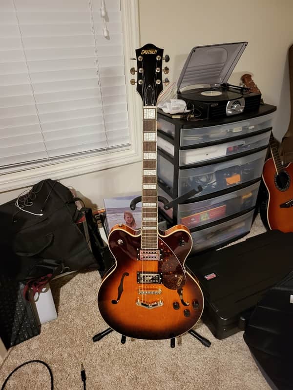 Gretsch G2622 Streamliner Center Block Double-Cut with V-Stoptail 2024 - Present - Forge Glow image 1