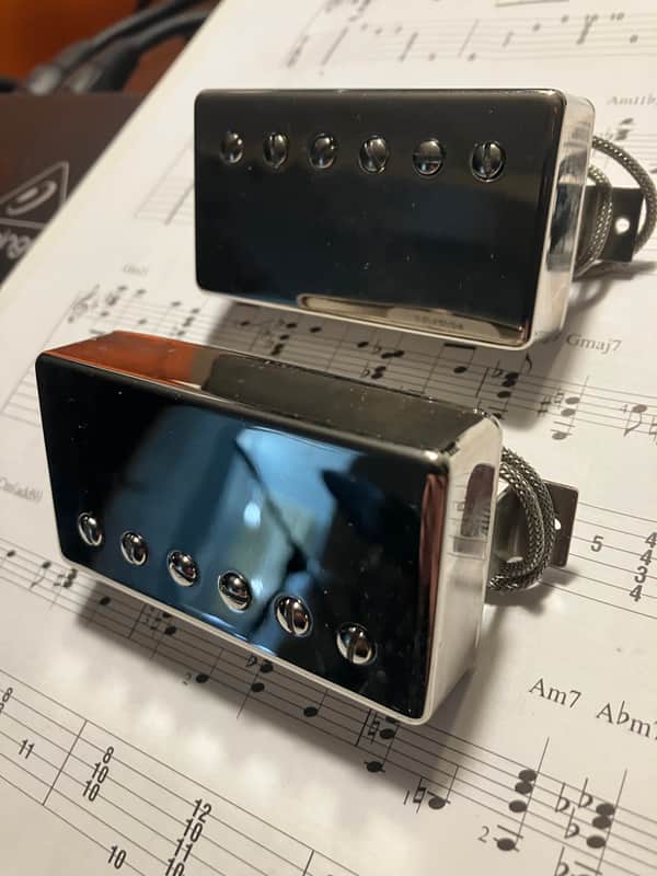 Gibson Burstbucker 1 and 2 Pickup Set—Nickel image 1