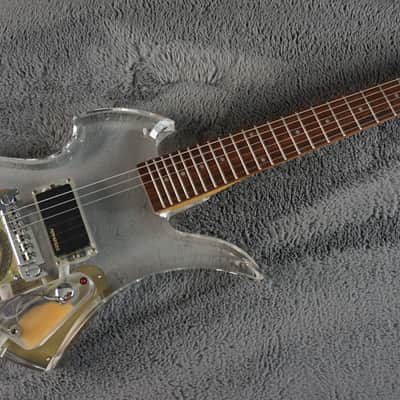 Fernandes Crystal Jr With Built In Amp Mockingbird Rare! Clear image 4