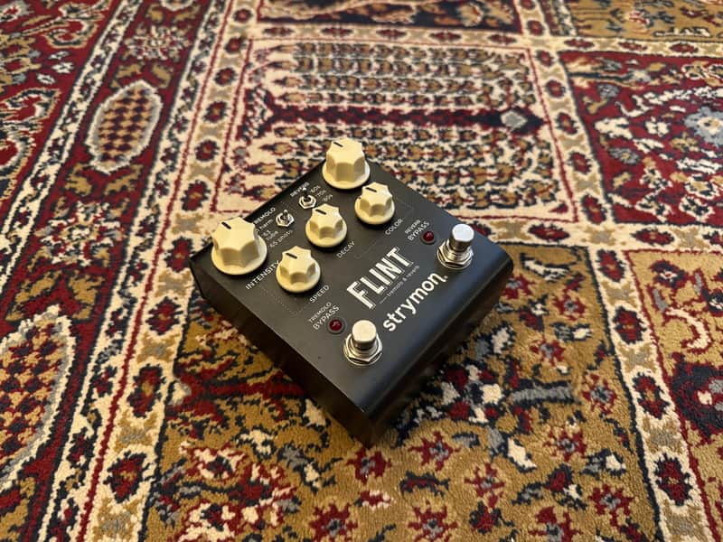Strymon Flint Reverb and Tremolo V1 - Black with White Knobs image 1