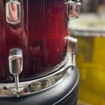 Pearl Decade Maple 10” x 7” Rack Tom - Deep Red Burst Lacquer Finish image 7