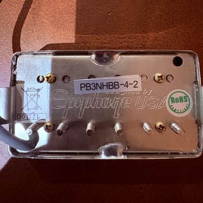 2025 Epiphone ProBucker 2 & 3 Humbucker Pickup Set – Nickel – 4-Conductor – Mint Takeoffs image 2